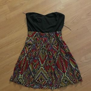 Womens 2 Tone Strapless Dress. Size M